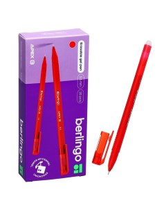 Ручка пиши стирай гелевая Apex E 0 5мм трехгранная стер красный 265913 20 Berlingo