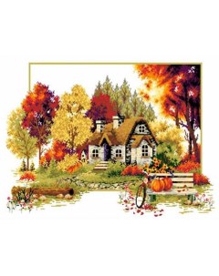 Набор для вышивания Осенний домик Каролинка