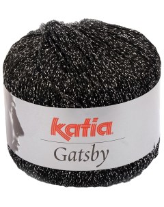 Пряжа Gatsby 88502 черный серебро 5 шт по 50 г Katia