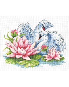Набор для вышивания Лебеди МКН 23 14 Многоцветница