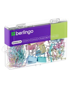 Набор мелкоофисных принадлежностей 120 предметов ассорти пастель Berlingo