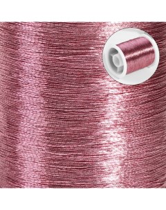 Нить металлизированная 91 1 м цвет розовый 6 шт Арт узор