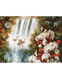 Картина по номерам Райский сад 30x40 Белоснежка