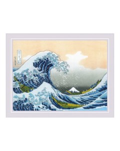 Набор для вышивания Большая волна в Канагаве К Хокусай РТ 0100 40 30 см Риолис