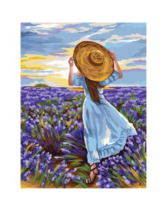 Картина по номерам на холсте Девушка в шляпе 40 50 с акриловыми красками Три совы