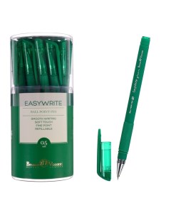 Ручка шариковая EasyWrite Green 0 5 мм зеленые чернила матовый корпус Silk Touch Bruno visconti