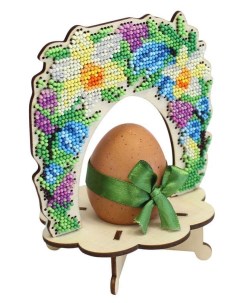 Набор для вышивания Подставка под яйцо Цветочная арка Щепка