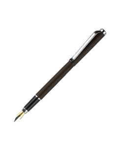 Ручка перьевая Rega синяя 0 8 мм корпус графит хром футляр 8241 Luxor