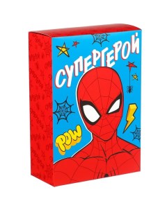 Коробка складная 16х23х7 5 см Супергерою Человек паук 2 шт Marvel