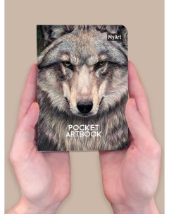 Скетчбук Pocket Artbook Волк 80 8739 Myart
