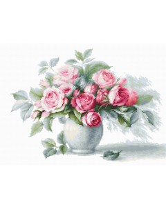 Наборы для вышивания B2280 Этюд с чайными розами 35 5х26 см Luca-s