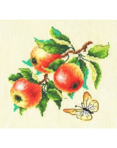 Набор для вышивания Ветка яблони МКН 26 14 Многоцветница