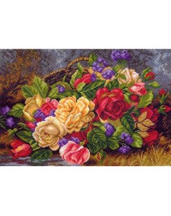 Набор для вышивания Цветы в корзине Матренин посад