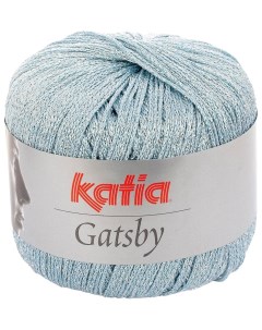 Пряжа Gatsby 22 голубой серебро 5 шт по 50 г Katia