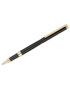 Ручка роллер Classico черная 0 6 мм корпус черный золото Delucci