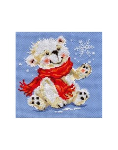 Набор для вышивания Белый медвежонок136140 Alisa