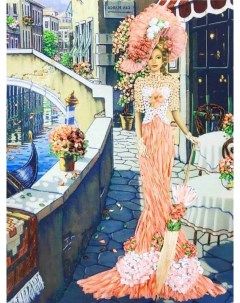 Набор для вышивания Дама в Венеции Многоцветница
