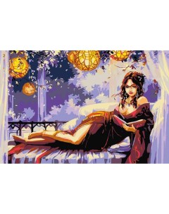 Картина по номерам Девушка в кимоно 40x60 Живопись по номерам