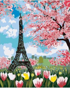 Картина по номерам Цветущий Париж 40x50 Живопись по номерам