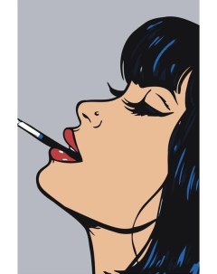 Картина по номерам Девушка с сигаретой Живопись по номерам
