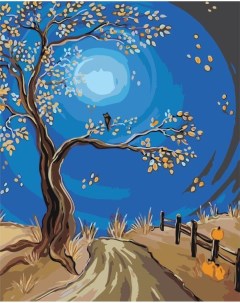 Картина по номерам Ночное дерево 40x50 Живопись по номерам