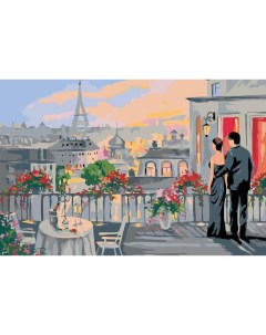 Картина по номерам Свидание в Париже 40x60 Живопись по номерам