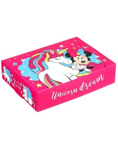 Коробка складная 21х15х5 см Единорог Минни и единорог 2 шт Disney