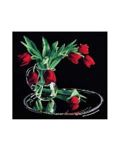 Набор для вышивания Тюльпаны на черном Овен