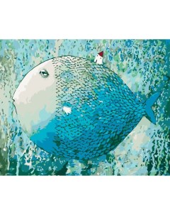 Картина по номерам Рыба луна 40x50 Живопись по номерам