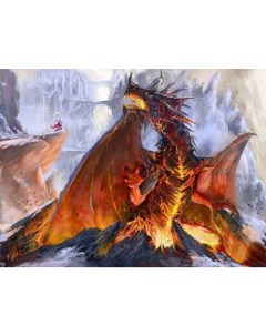 Картина по номерам Огненный дракон холст на подрамнике 40х50 см GX9219 Paintboy