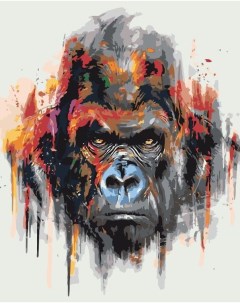 Картина по номерам Акварельная горилла Живопись по номерам