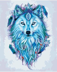 Картина по номерам Зимний волк 40x50 Живопись по номерам