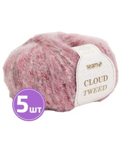 Пряжа Cloud Tweed 54086 пыльно розовый меланж 5 шт по 50 г Seam