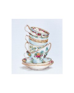 Набор для вышивания Бирюзовые чайные чашки Luca-s