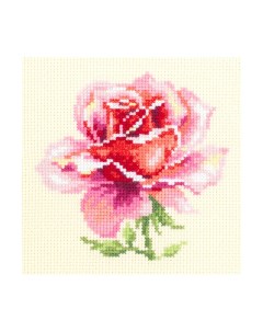 Набор для вышивания Розовая роза 150 002 11 11 см Чудесная игла