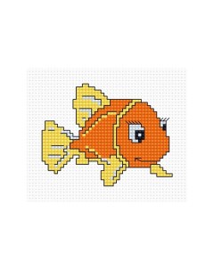 Набор для вышивания Оранжевая рыбка Luca-s