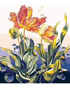 Картина по номерам Махровые тюльпаны 40x50 Живопись по номерам