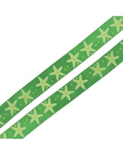 Лента атласная Морская звезда 15мм 3м зеленый 7710555_00002 Айрис