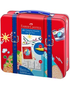 Набор для рисования Connector с 40 фломастерами 6 клипсами и паспортом Faber-castell