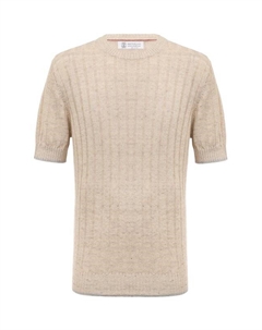 Джемпер изо льна и хлопка Brunello cucinelli