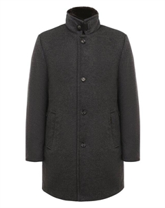 Пуховое пальто Bond-FUR-LE с воротником из овчины Moorer