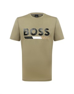 Хлопковая футболка Boss