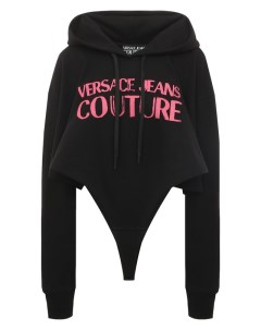 Хлопковое худи боди Versace jeans couture