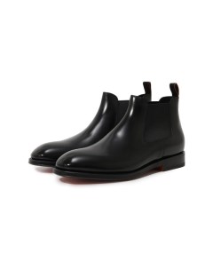 Кожаные челси Santoni