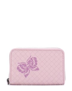Кожаный кошелек с плетением intrecciato и аппликацией Bottega veneta