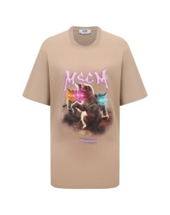 Хлопковая футболка Msgm