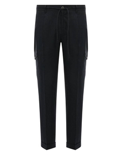 Льняные брюки-карго Gran sasso