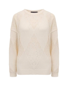 Хлопковый пуловер Lorena antoniazzi