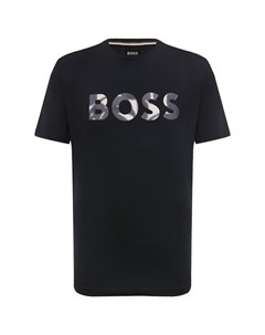 Хлопковая футболка Boss