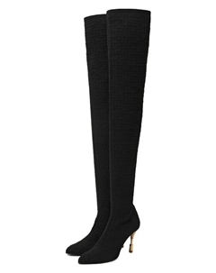 Текстильные ботфорты Moneta 95 Balmain